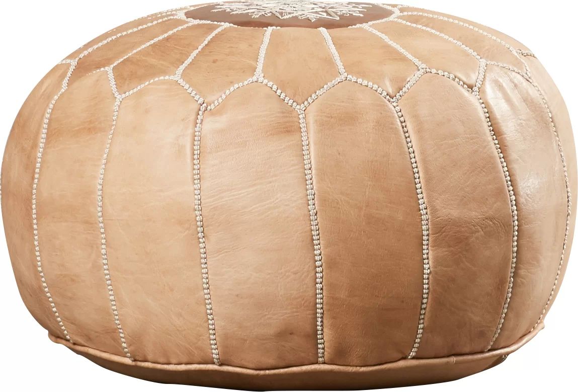 Carolos Pouf Leather Ottoman | Wayfair North America