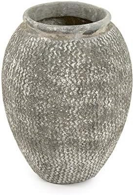 ZENTIQUE Distressed Vase, One Size, Grey, White | Amazon (US)