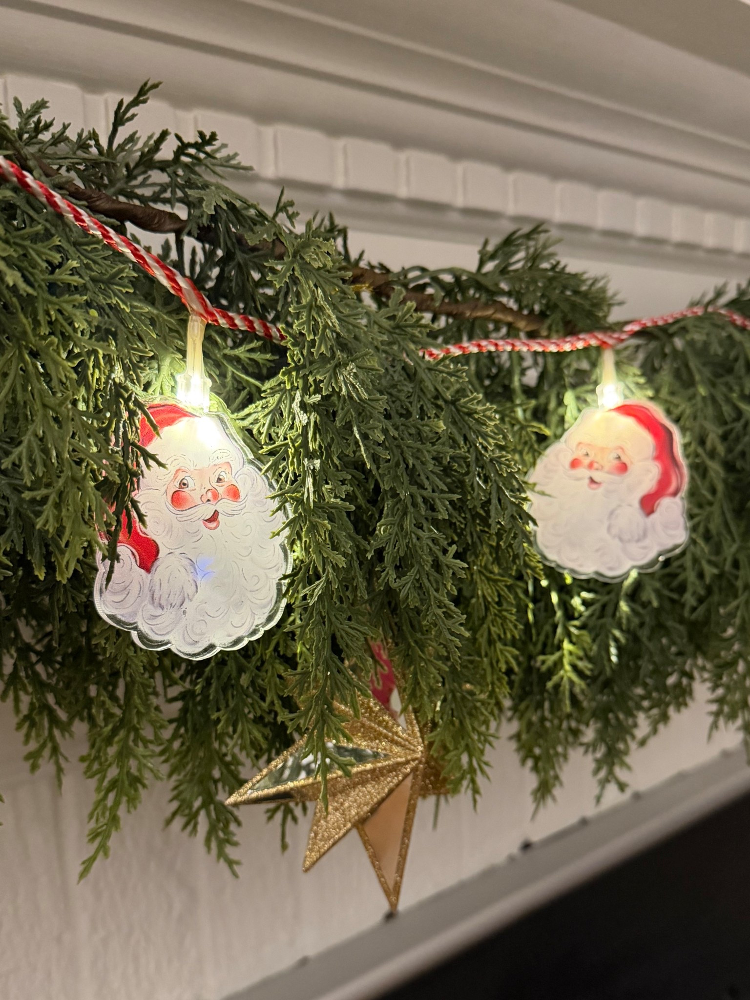 Going for that nostalgic Christmas again this year. 🥰❤️🎄🎅🏼 

Use code MERRY25 for 25% off the Santa garland!!! 

#LTKHoliday #LTKHome #LTKFindsUnder50