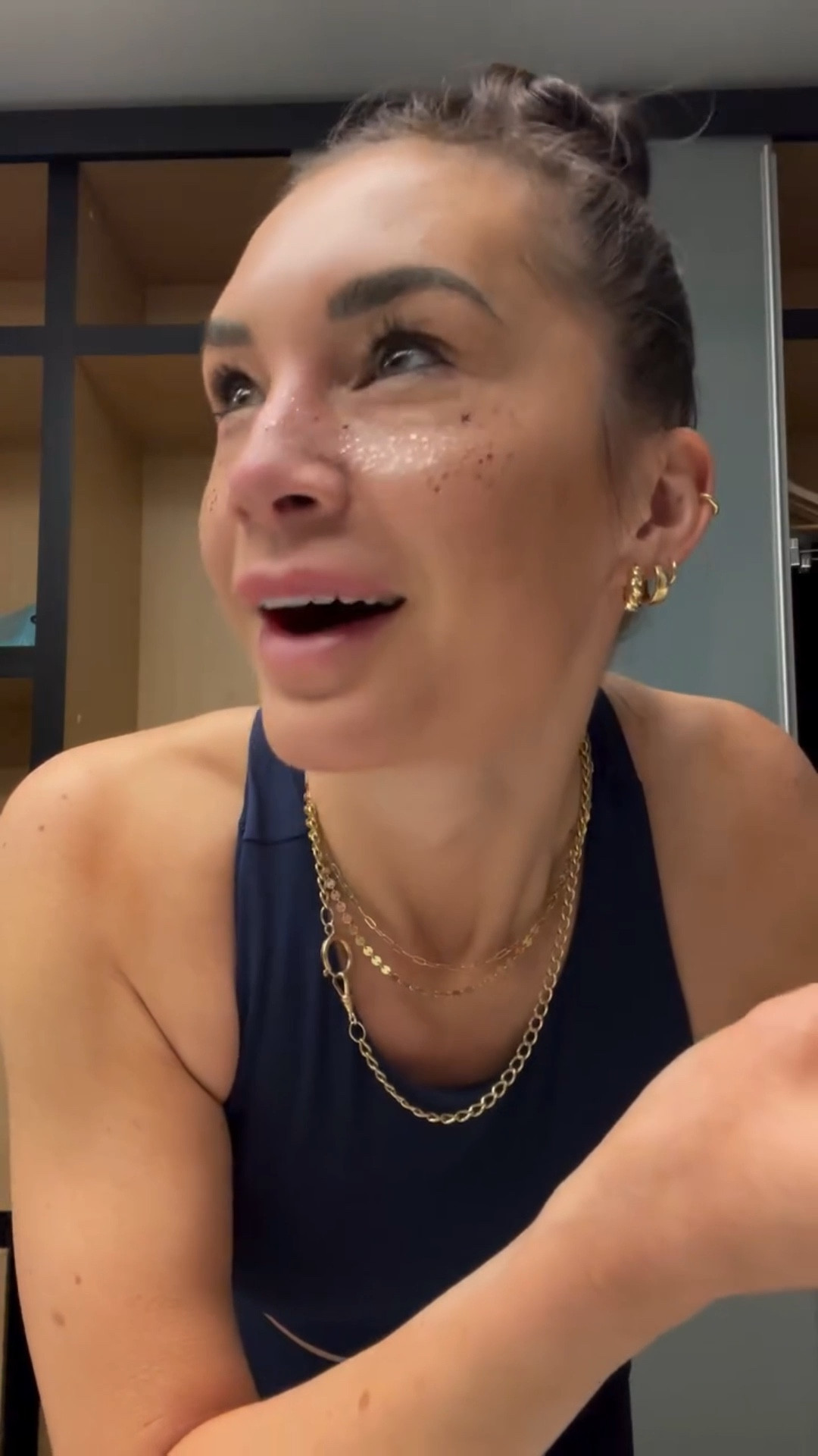 glitter is the new carbon-plated shoe ✨ @fazitbeauty rose gold freckles  #runnergirl #glitterfreckles #freckles #freckleremoval

#LTKStyleTip #LTKActive #LTKBeauty