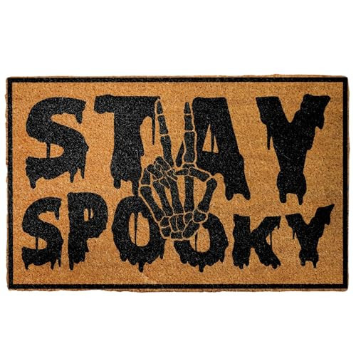 Halloween Door Mat - Spooky Season Home Decoration - Front Door Outdoor Entrance Rug, Pumpkin Bat Ghost Welcome, Housewarming Gift Idea | Amazon (US)
