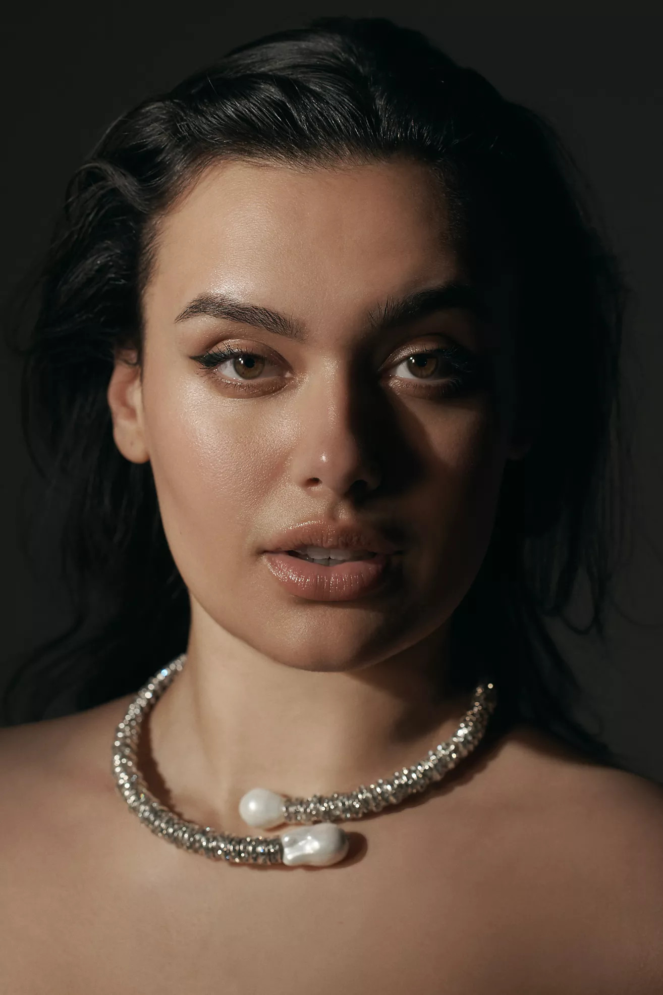 Crystal and Pearl Choker Necklace | Anthropologie (US)