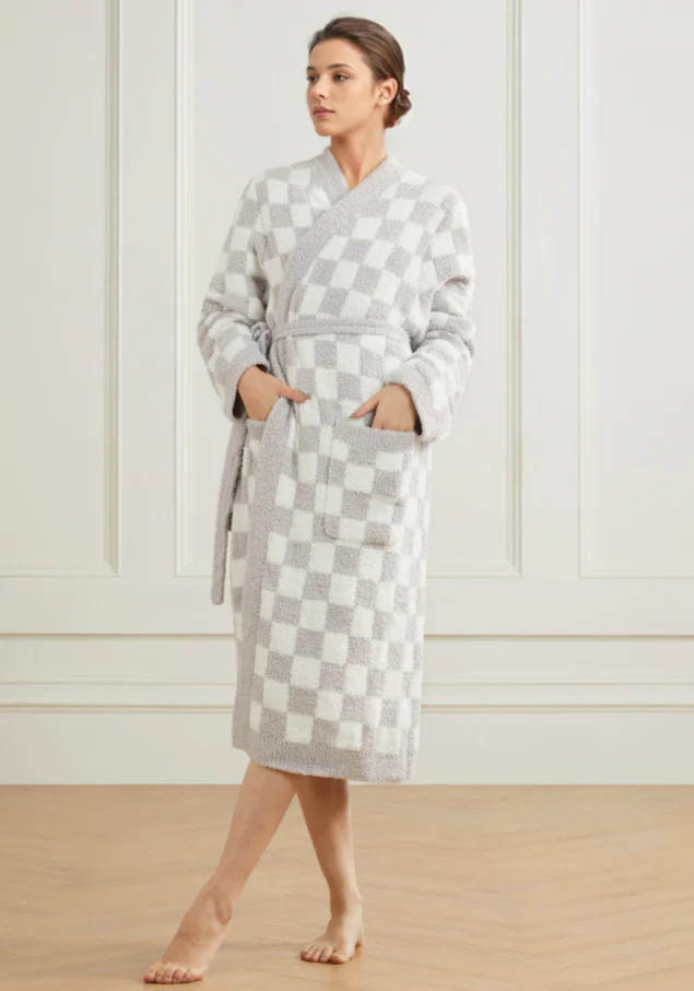 Checkered Buttery Robe | The Styled Collection