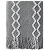 BOURINA Fluffy Chenille Knitted Fringe Throw Blanket Lightweight Soft Cozy for Bed Sofa Chair Thr... | Amazon (US)