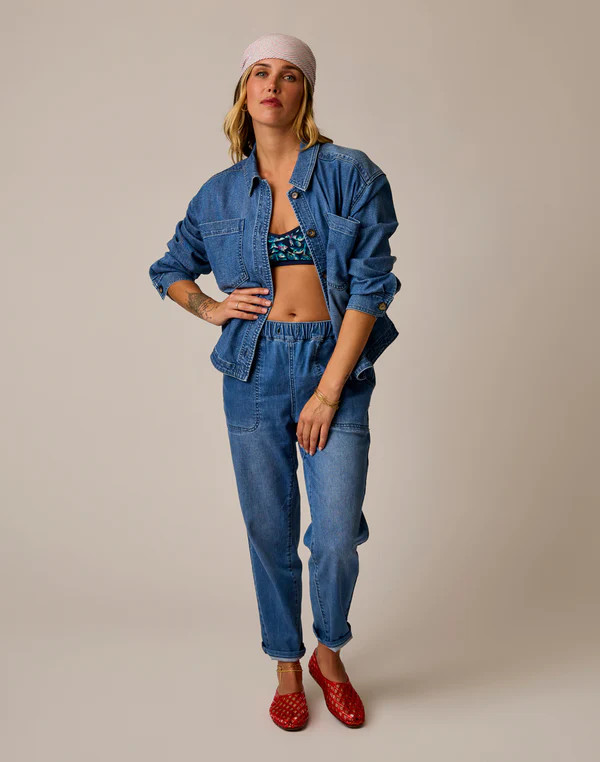 Flora Denim Shacket: Magnolia | Carve Designs