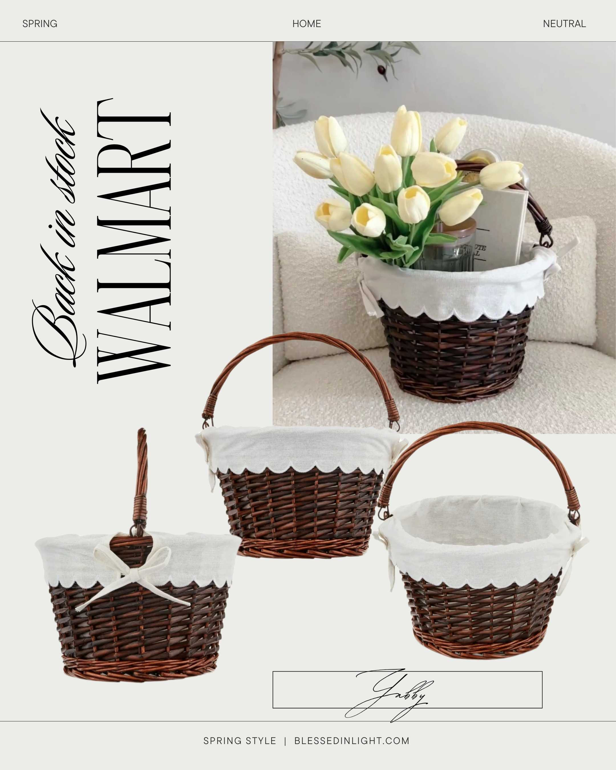 Last year basket trend are back in stock@walmartstyle #walmartfinds #walmarthome #walmart #walmartpatner #spring2025 #easter 

#LTKSeasonal #LTKWatchNow #LTKStyleTip