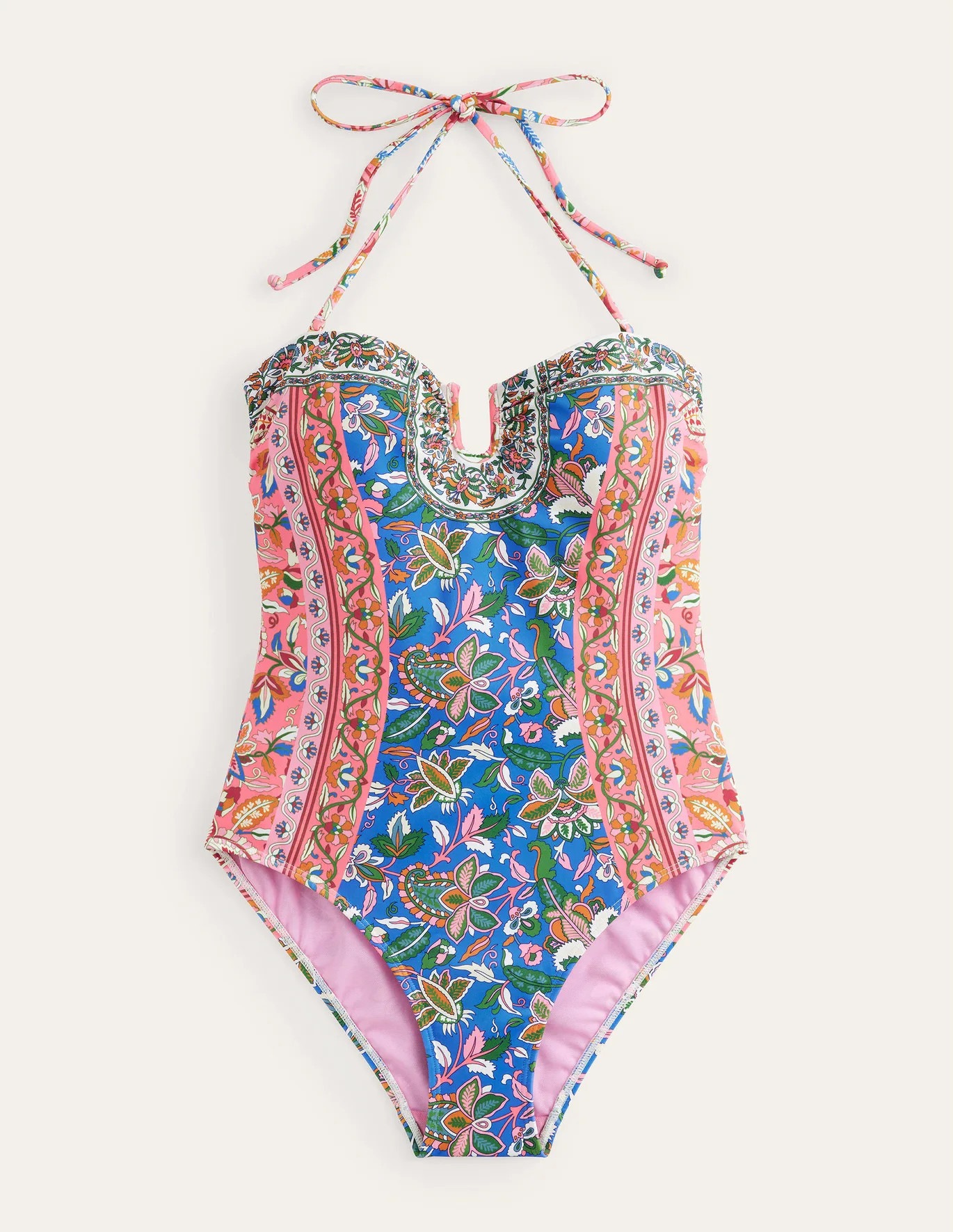 Halterneck U-bar Swimsuit | Boden (US)