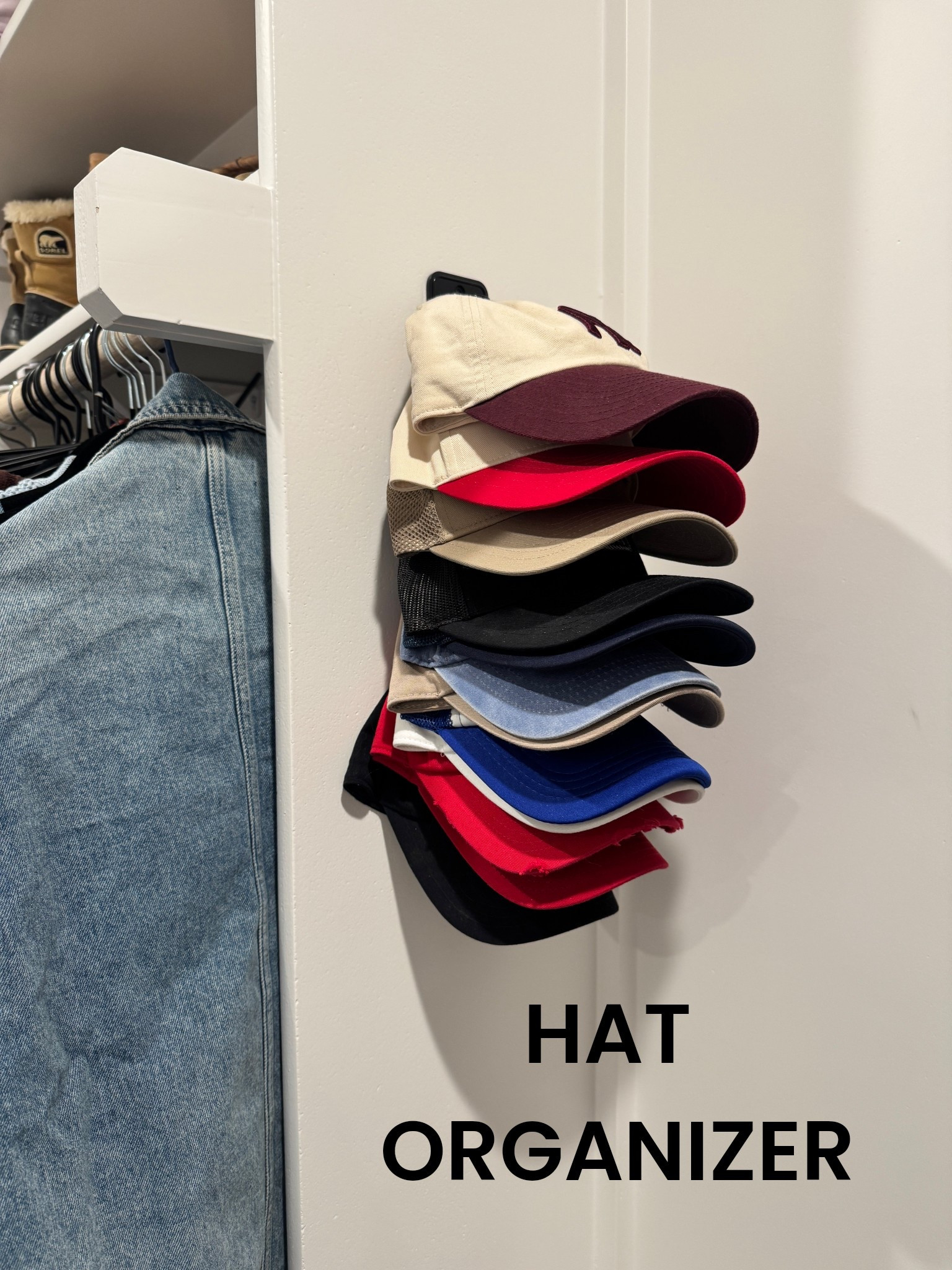 This hat organizer is so affordable and the perfect addition to your closet to keep things tidy! Great gift for men or yourself 

Amazon home finds 

#LTKootd #LTKmomlife #LTKHome