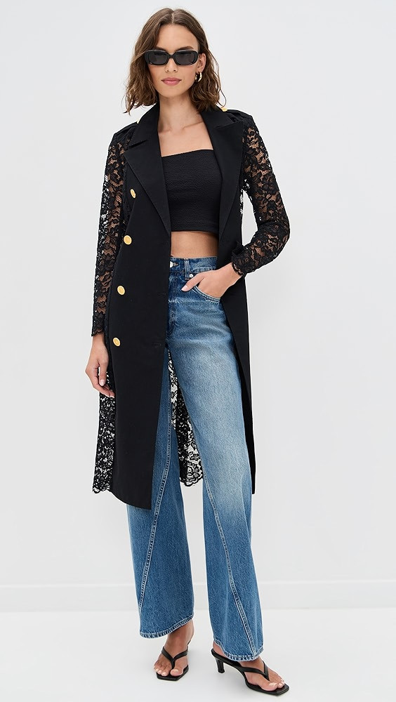 Amata Lace Trench Coat | Shopbop
