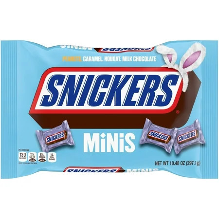 Snickers Minis Milk Chocolate Easter Candy Bars - 10.48 oz Bag | Walmart (US)