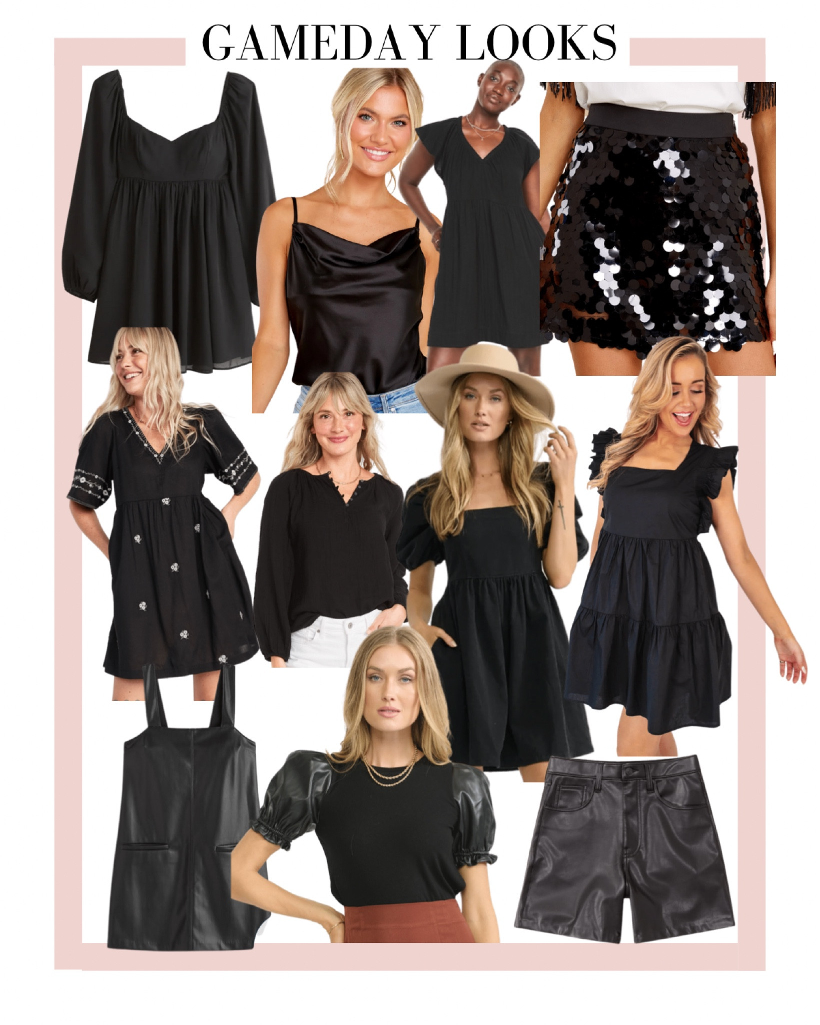 Gameday outfits. College football. College gameday. Fall outfits. Black outfits. Georgia. Uga. Dawgs. Usc. Alabama  

#LTKunder100 #LTKSeasonal #LTKunder50