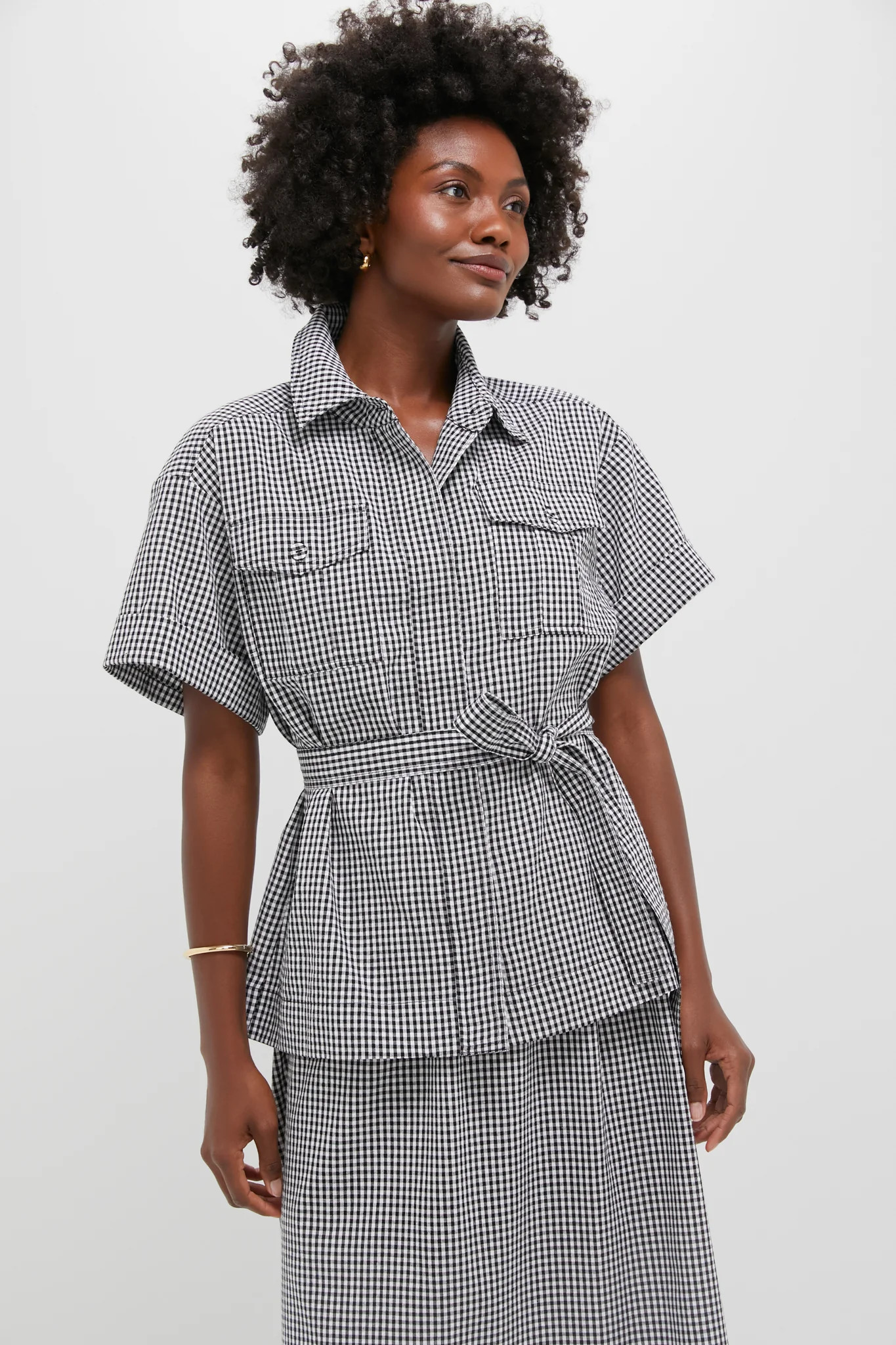 Black Gingham Ava Jacket | Tuckernuck (US)