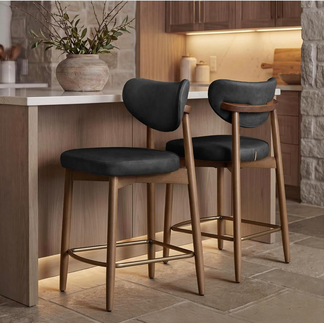 You loved these chairs in cognac - They added a NEW COLOR 🖤 $95 each! 🙌
@Amazon 

 #LTKU #LTKHome #LTKSaleAlert