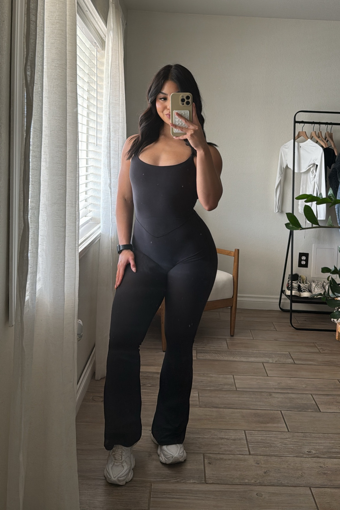the cutest flare bodysuit 🎀 

#LTKFitness #LTKStyleTip