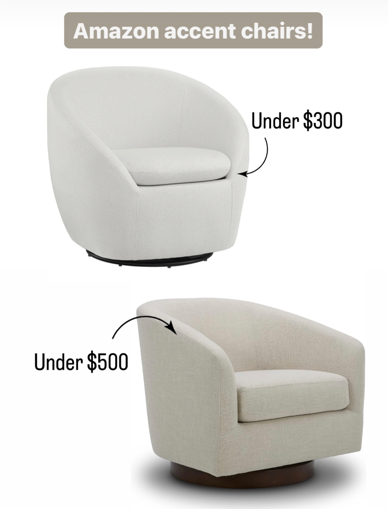 Amazon finds
Home decor
Accent chair
Swivel chair 


#LTKFind #LTKSale #LTKhome