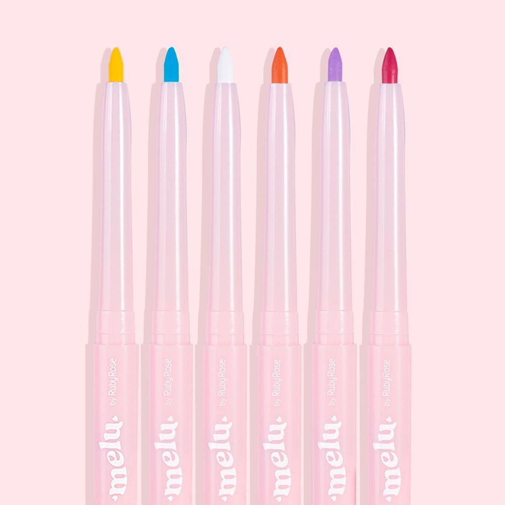 Lápis Retrátil Colorido Melu Rr 2056 Ruby Rose | Shopee (BR)