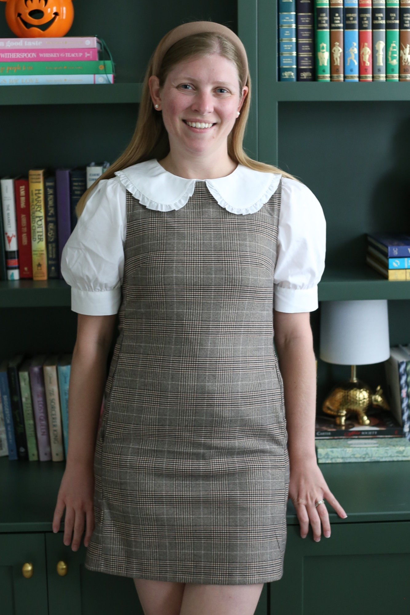 The perfect plaid pre-fall outfit! (Especially for Florida). 

This dress runs true to size and is still available in a Medium and Small! As well as a navy pinstripe 👀 Of course, my favorite part of the outfit is the blouse layered underneath. Which is still available in all sizes and runs slightly large. 

#LTKSeasonal #LTKFindsUnder50