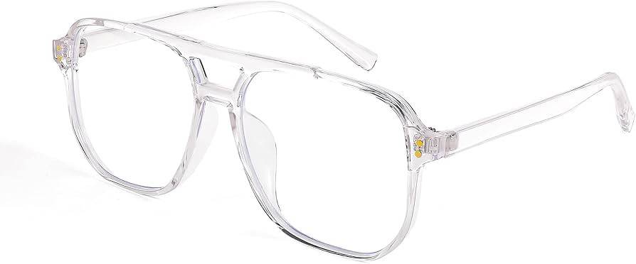 FEISEDY Blue Light Blocking Glasses Fake Nerd Clear Square Computer Lightweight Pilot Glasses Fra... | Amazon (US)