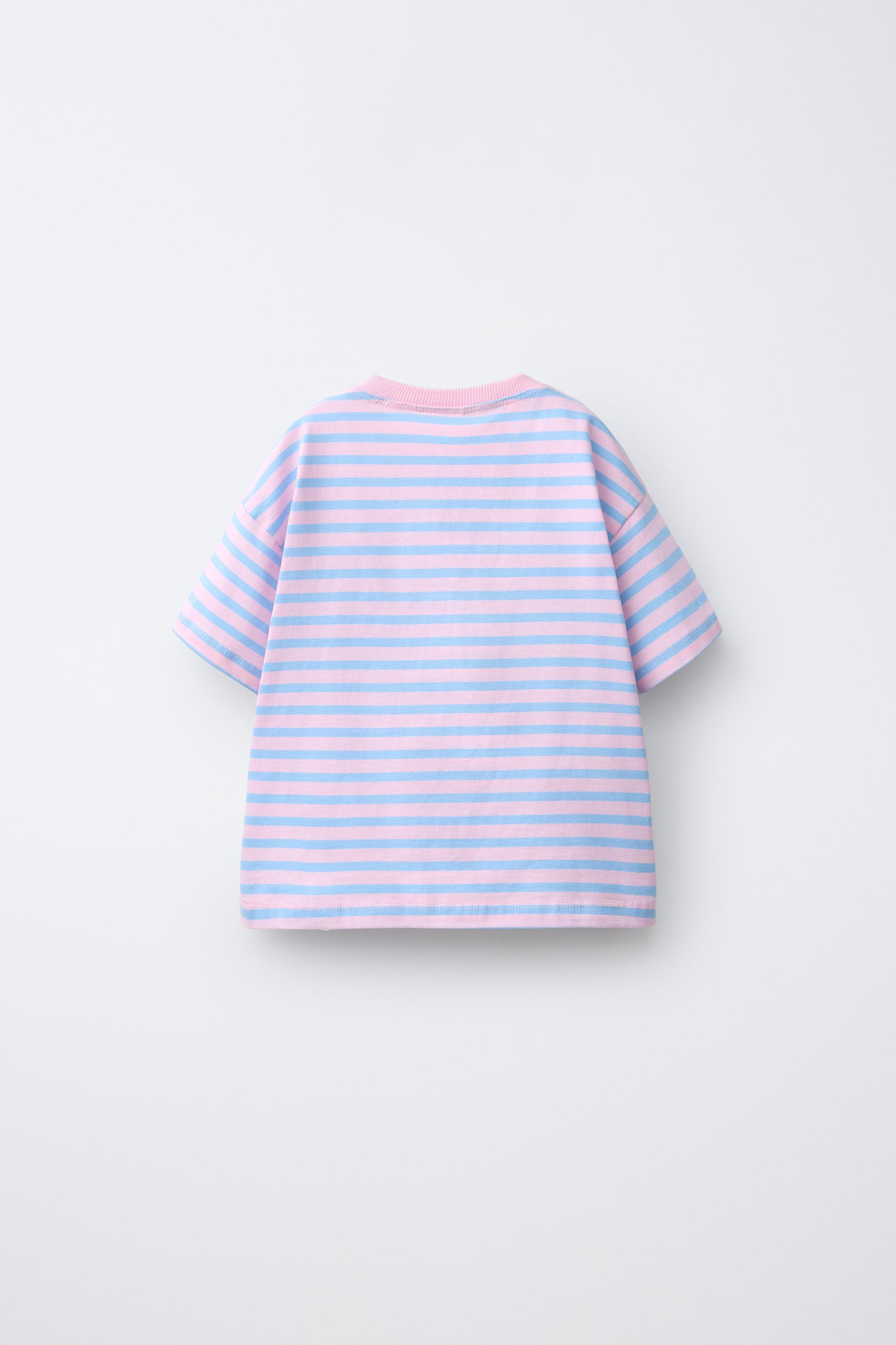 STRIPED MICKEY & MINNIE MOUSE \u00a9 DISNEY T-SHIRT | Zara US