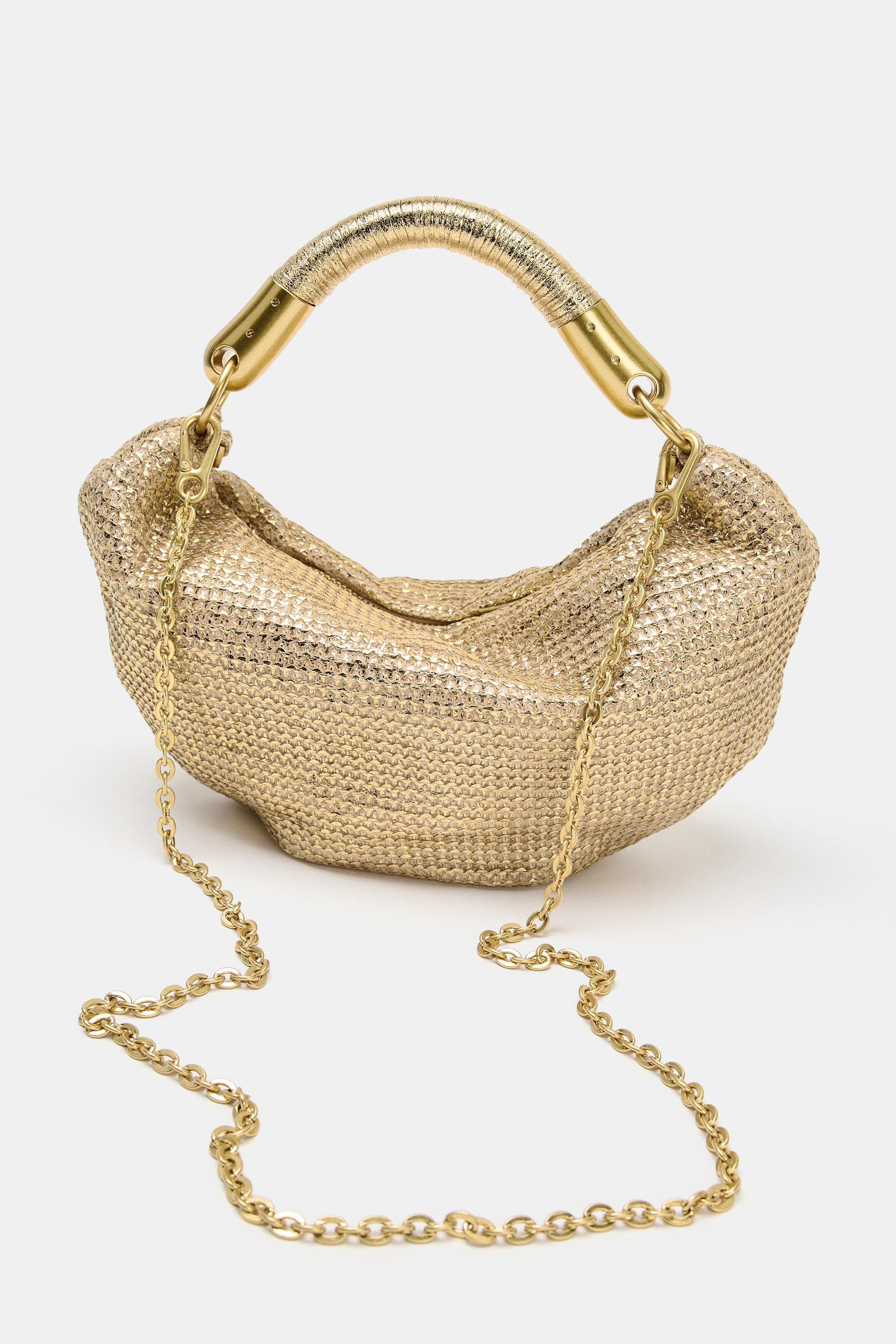 METALLIC-EFFECT HANDBAG | Zara UK