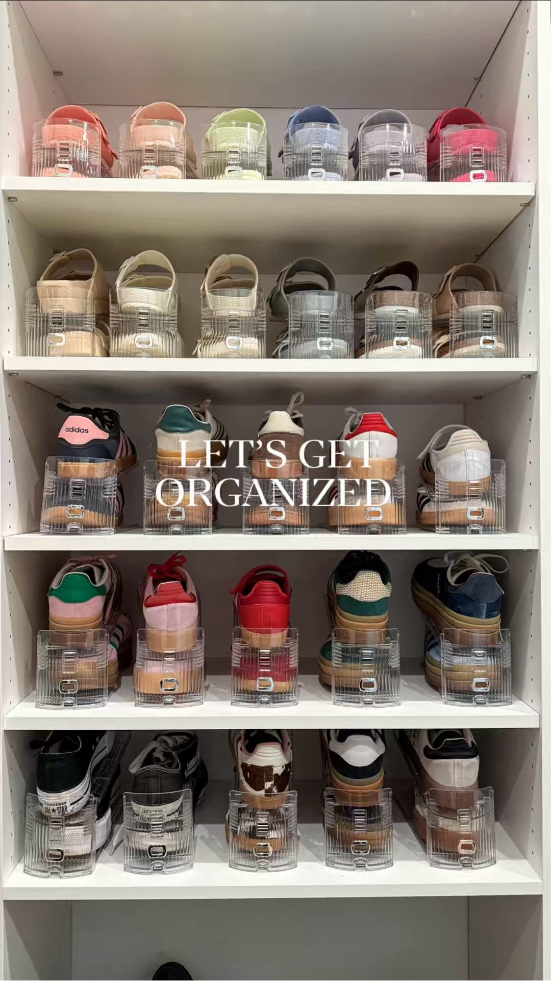 These shoe stackers blew my mind.  Not only did they create so much more space in this closet, they also make the room loook so much tidier.  Cannot recommend these enough!  

#LTKHome #LTKOver40