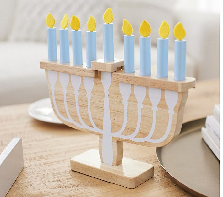 Wooden Toy Menorah | Pottery Barn Kids