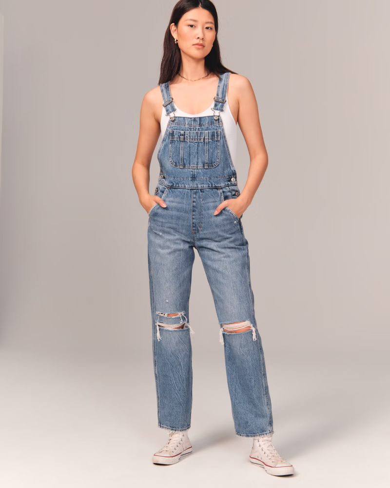 High Rise Overalls | Abercrombie & Fitch (US)