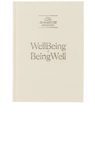 WellBeing + BeingWell x Five Minute Journal in Parchment from Revolve.com | Revolve Clothing (Global)