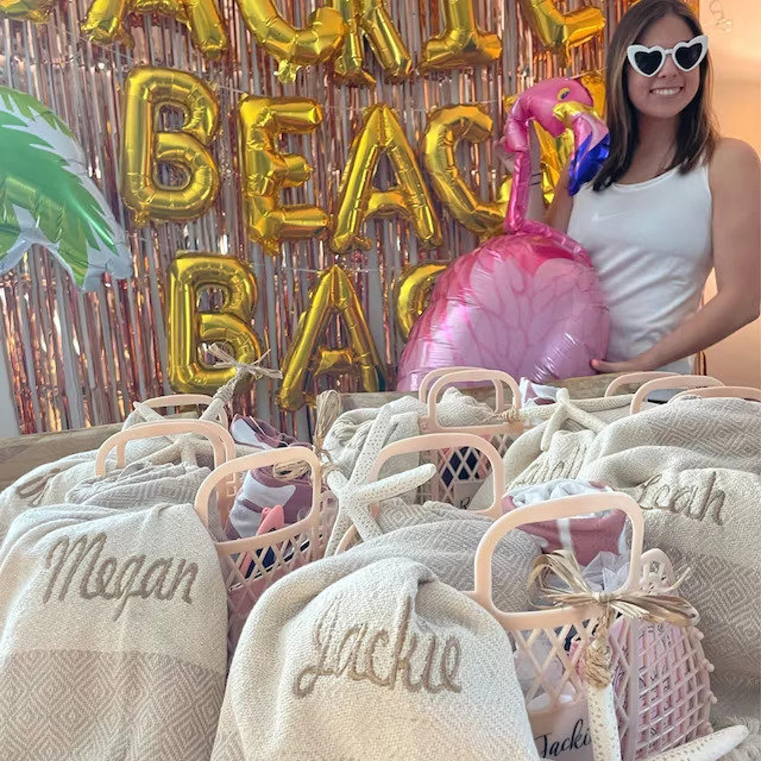 Personalized Beach Towel Gifts, Turkish Towel, Girls Trip Gift, Bachelorette Party, Bridesmaid Gi... | Etsy (US)