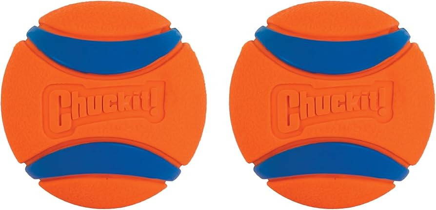 Chuckit! Ultra Ball Dog Toy, Medium (2.5 Inch Diameter) Pack of 2, for breeds 20-60 lbs | Amazon (US)