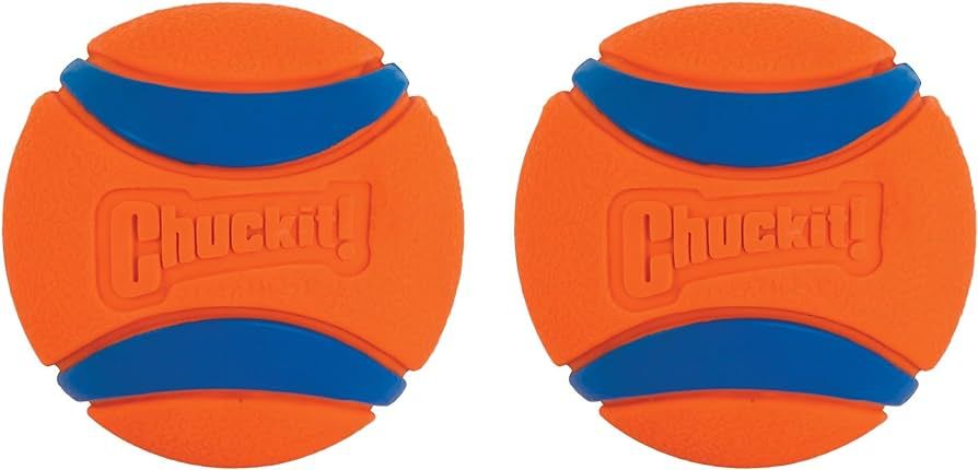 Chuckit! Ultra Ball Dog Toy, Medium (2.5 Inch Diameter) Pack of 2, for breeds 20-60 lbs | Amazon (US)