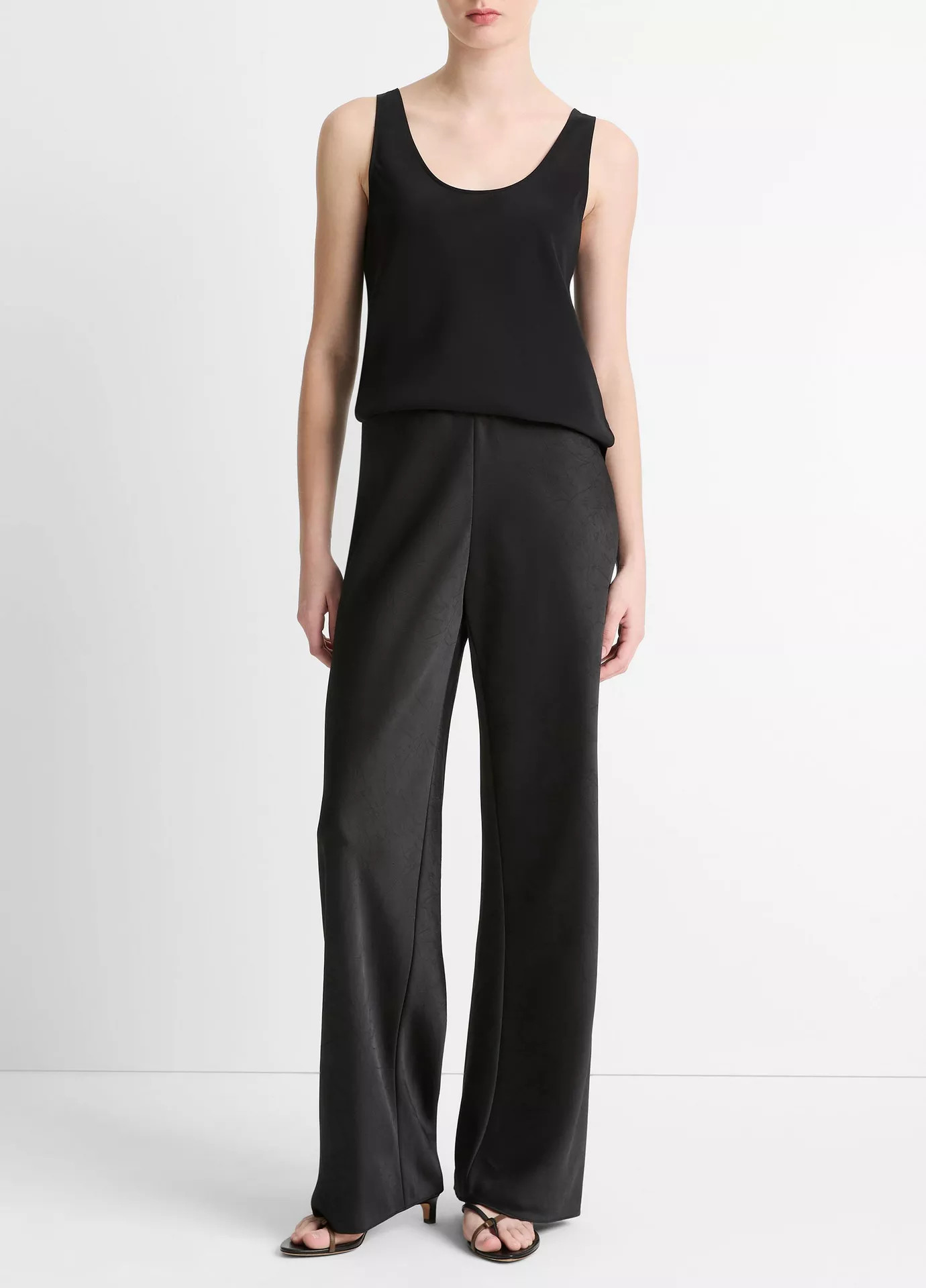 Colette High-Rise Fluid Satin Bias Pant | Vince LLC