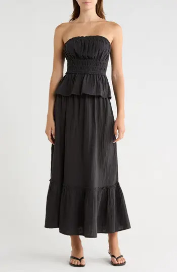 Abound Tiered Cotton Gauze Maxi Skirt | Nordstromrack | Nordstrom Rack
