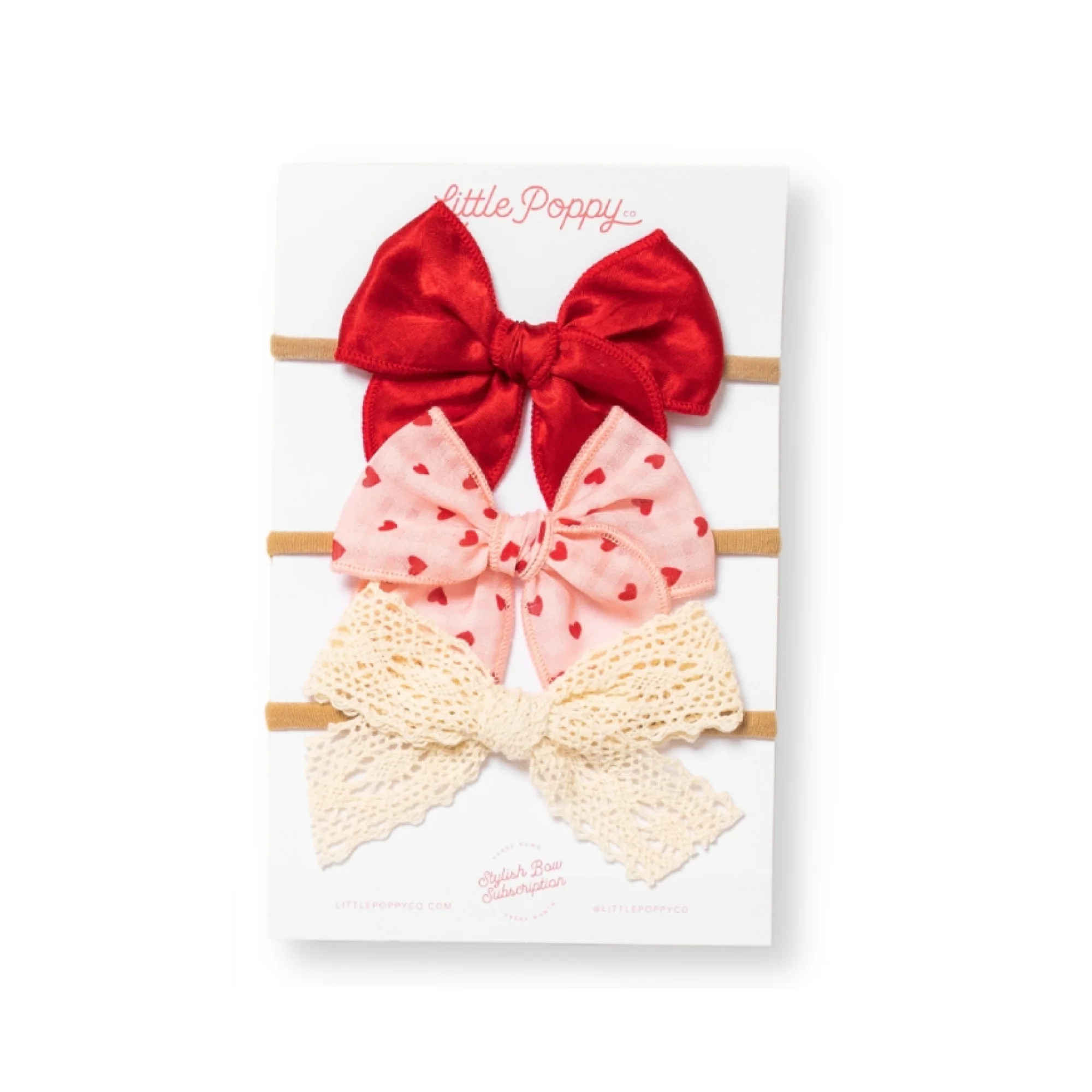 The Valentina Headband Bow Set | Little Poppy Co