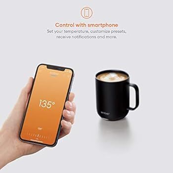 Ember Temperature Control Smart Mug 2, 14 oz, Black, 80 min. Battery Life - App Controlled Heated... | Amazon (US)