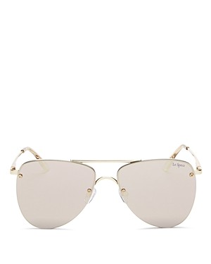 Le Specs The Prince Frameless Mirrored Aviator Sunglasses, 57mm | Bloomingdale's (US)