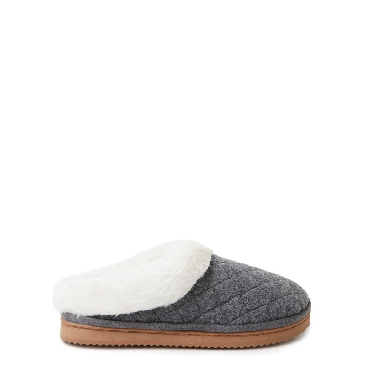 Dearfoams Cozy Comfort Women's Wool Inspired Clog Slippers - Walmart.com | Walmart (US)