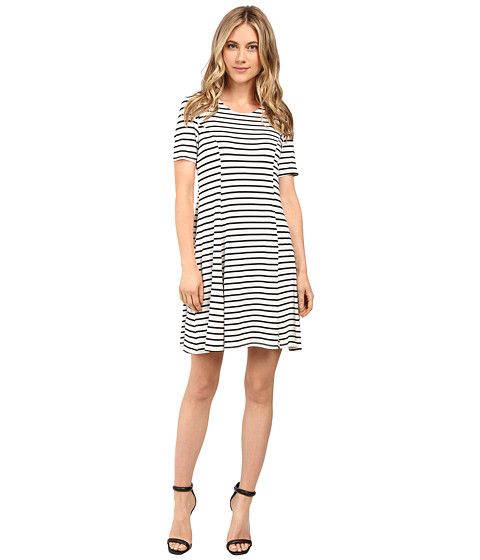 Elenor Striped Short Sleeve Dress | Zappos