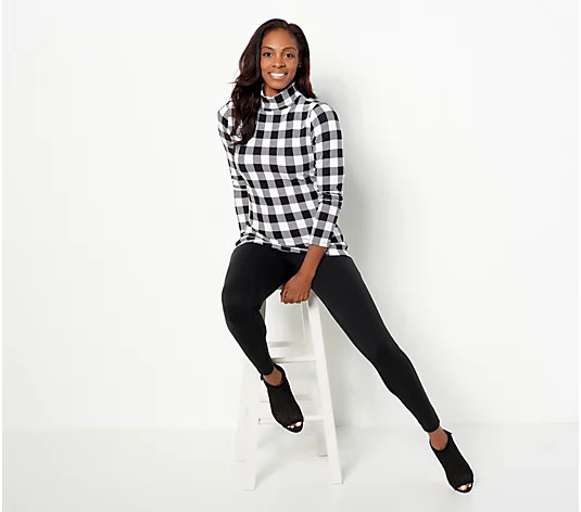 Girl with Curves Knit Crepe Essentials Turtleneck - QVC.com | QVC