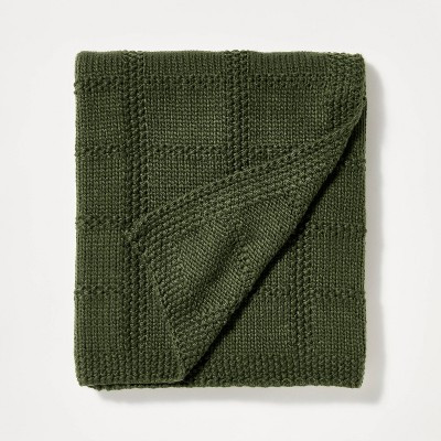 Grid Knit Throw Blanket - Threshold™ designed with Studio McGee | Target