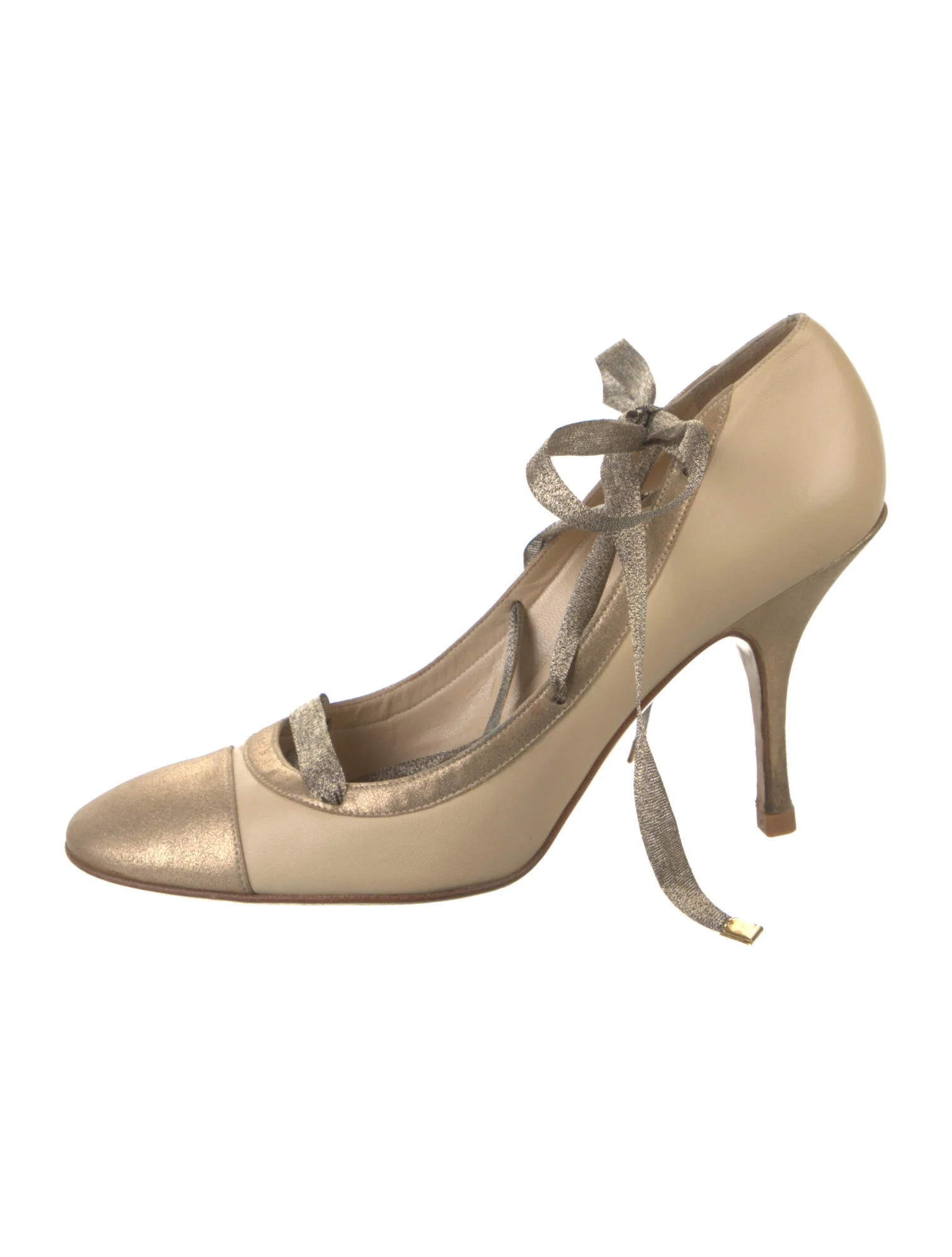 Ribbon Leather Pumps | The RealReal