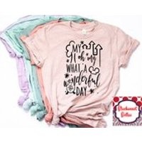 Disney Shirts/Disney Family Shirts/My Oh My What A Wonderful Day Shirt/Disney Shirts for Women/Disney/Disney World/Disney Ears/Mickey Mouse | Etsy (US)