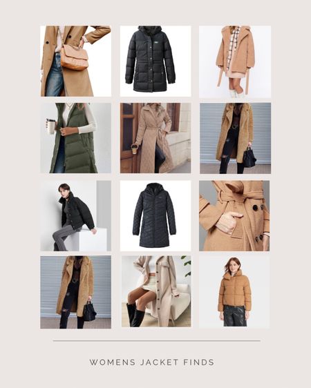 Women’s Jacket Finds 

Women’s Clothes | Puffer Jackets | Winter Coats for Women | Trendy Jackets | Neutral long coat | trench coat | camel colored coat for women | Fashion finds 

#LTKGiftGuide #LTKSeasonal #LTKover40