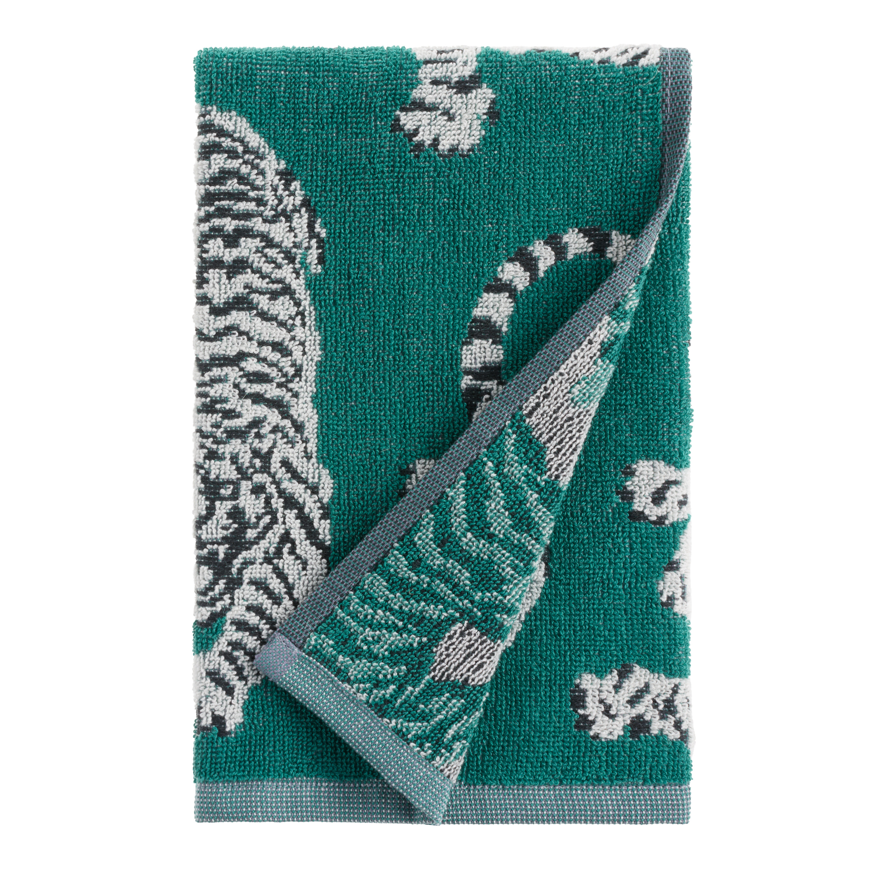 Jacquard Tigers Terry Hand Towel | World Market