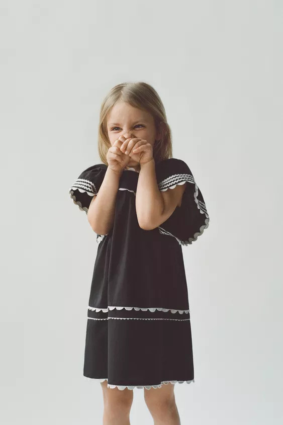 CONTRAST WAVE DRESS | Zara UK