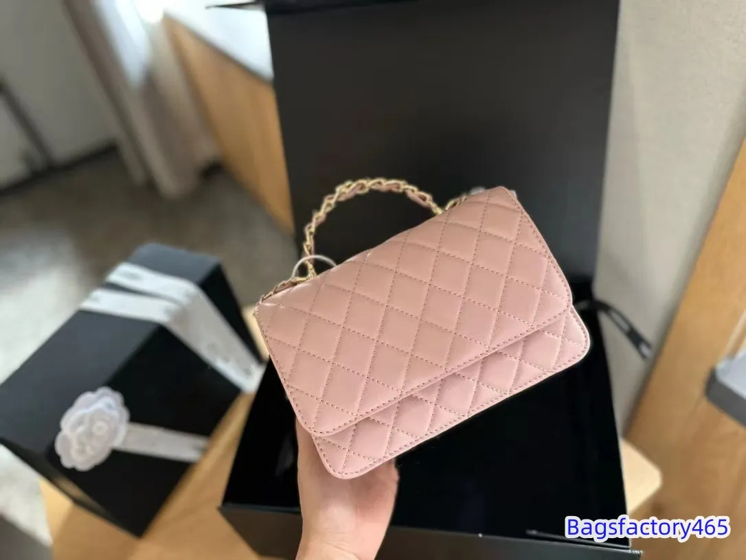 Woc Handle Bag Luxury Handbag Stylish Women Shoulder Bag Leather Diamond Gold Hardware Metal Buck... | DHGate