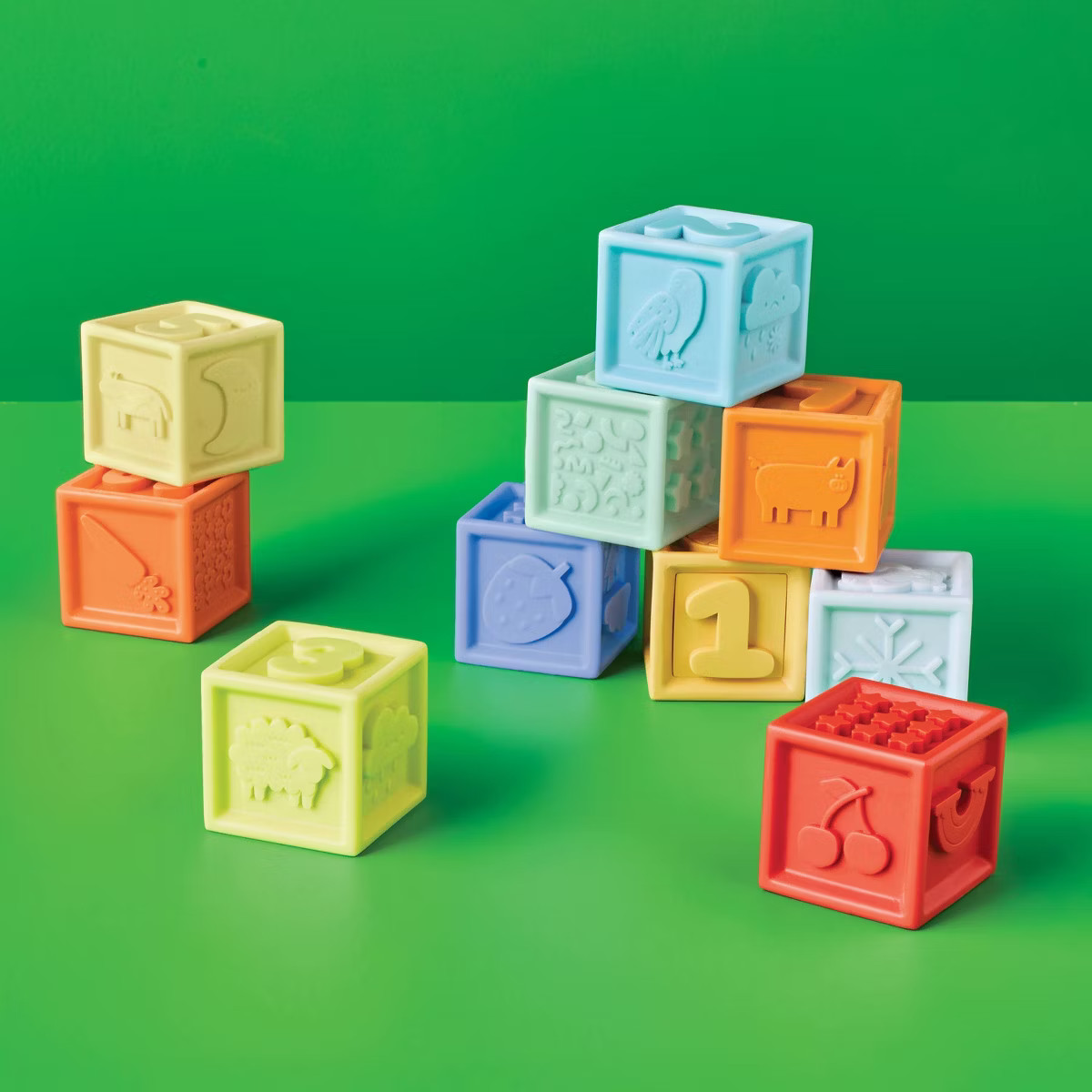 Silicone Stacking Blocks Set - 10pc - Gigglescape™ | Target
