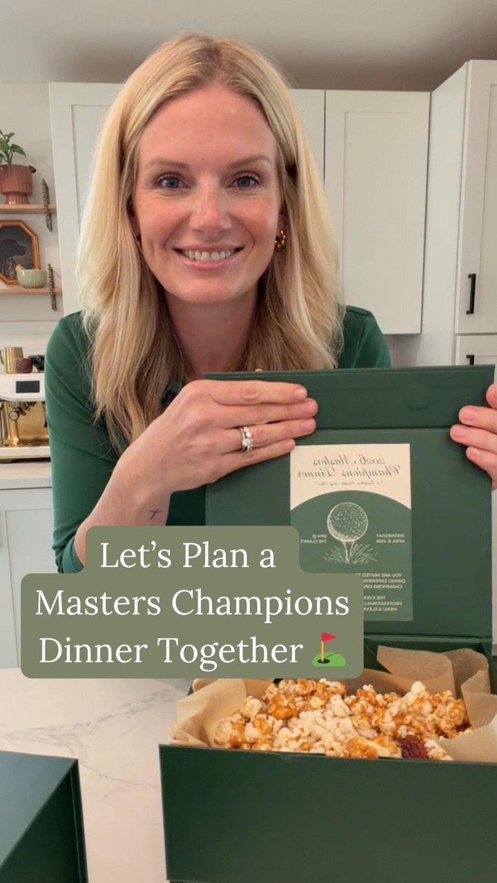 Come along as we plan this year’s Masters Champions Dinner at home ⛳️ 

There’s something so special about taking a tradition this iconic tradition and bringing it to life around your own table. Not just recreating the menu… but creating a full experience where every guest feels seen, welcomed, and part of the story. “A tradition unlike any other”

#hospitality #mastersgolf #golf #dinnerparty