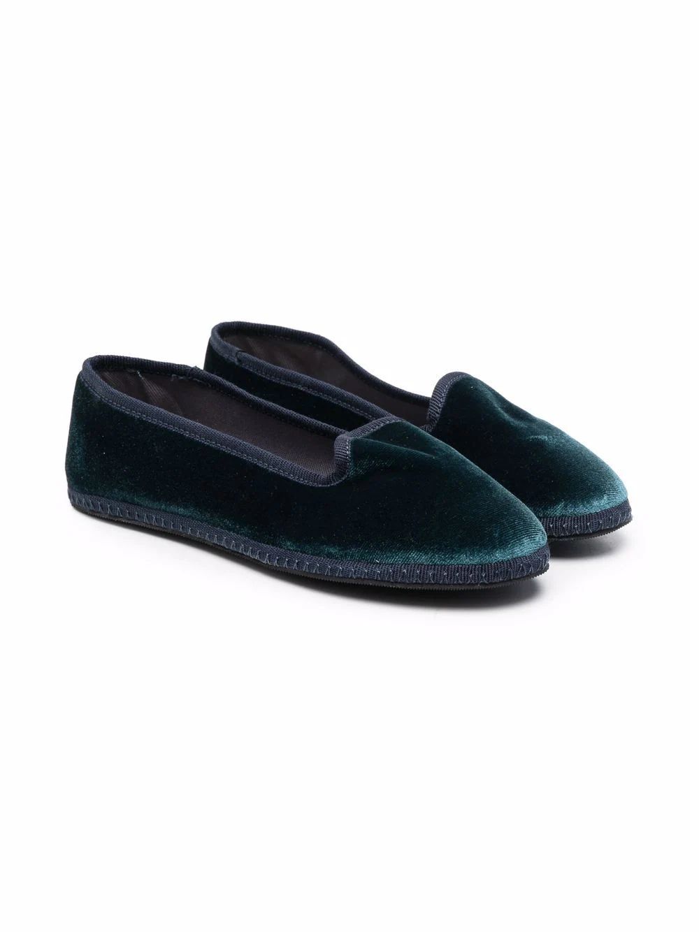 Siola slip-on Velvet Loafers - Farfetch | Farfetch Global