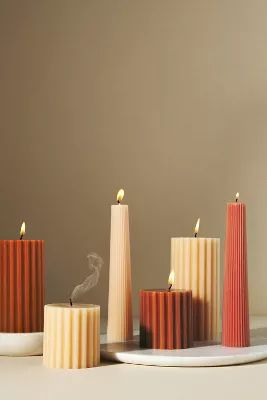 Tonal Pillar Candle | Anthropologie (US)